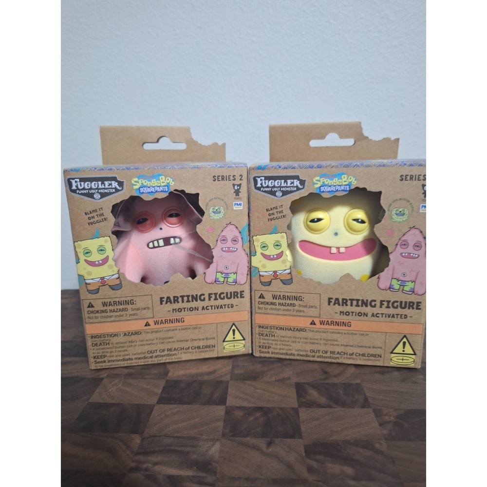 Fuggler SpongeBob & Patrick Farting Figure Series 2 Motion Activated Set 2